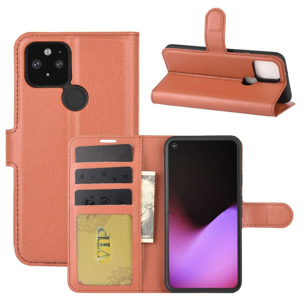 Leather Folio Wallet Case for Google Pixel 5 Leather Folio Wallet Case for Google Pixel 5